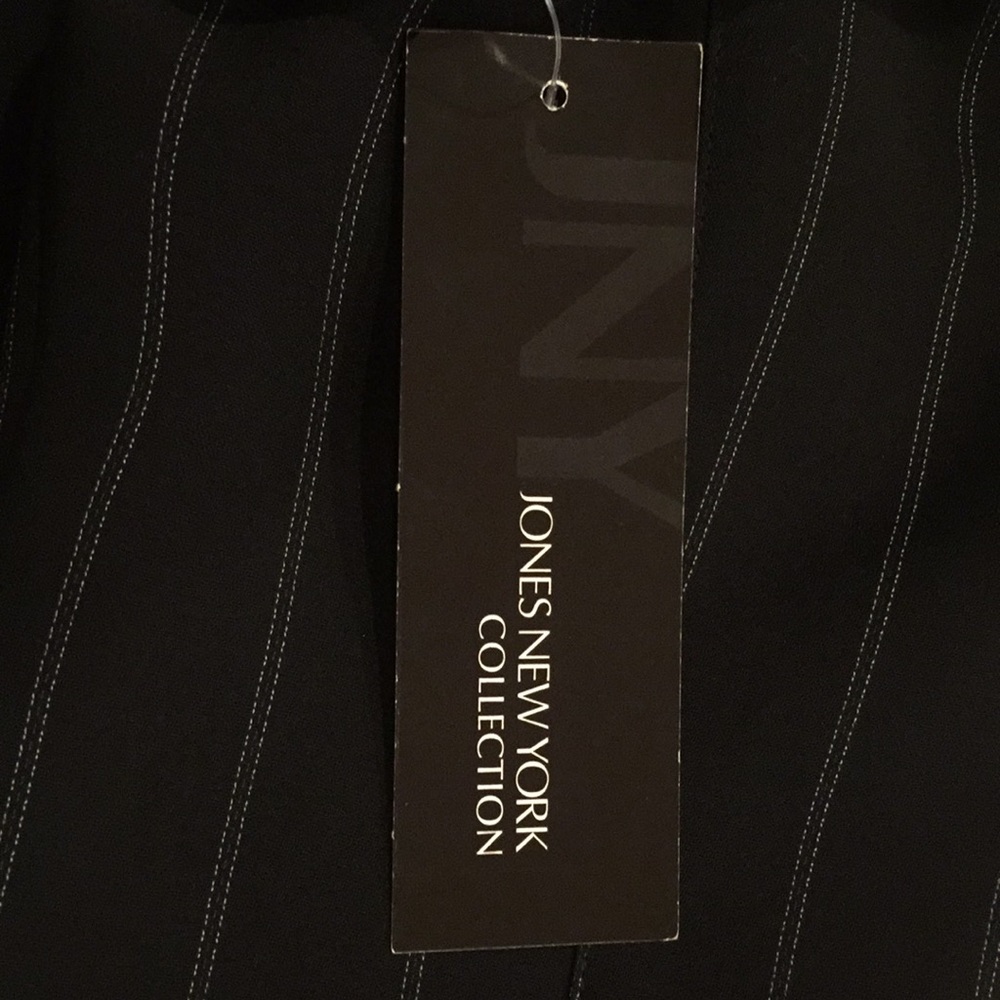 Jones New York Sleeveless Pinstriped Dress - Picture 8 of 8